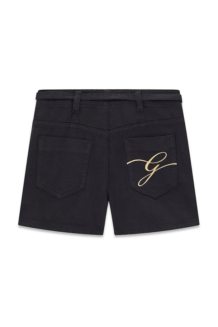 Dievča Guess šortky detské rifľové J6GD01.WH630.PPY2.M čierna
