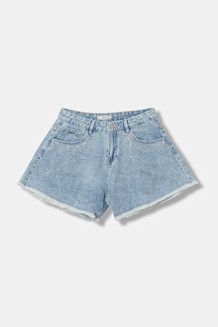Guess šortky detské rifľové modrá J6GD40.D45E0.PPY2.M