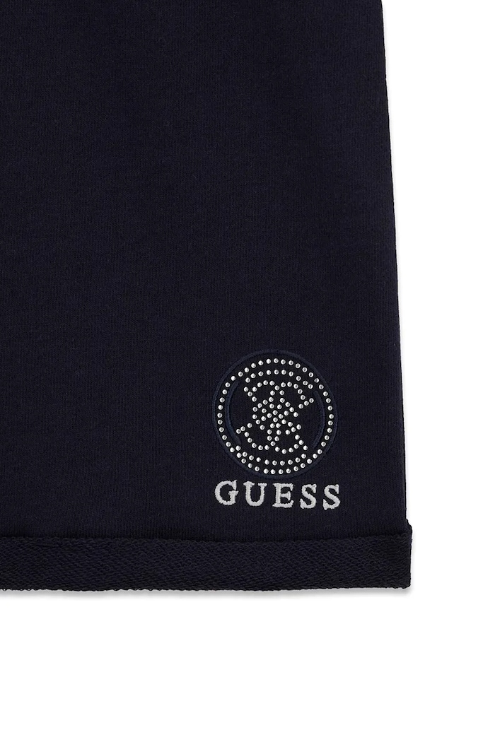 Guess szorty bawełniane dziecięce granatowy J6GD41.KA6R4.PPY2.M