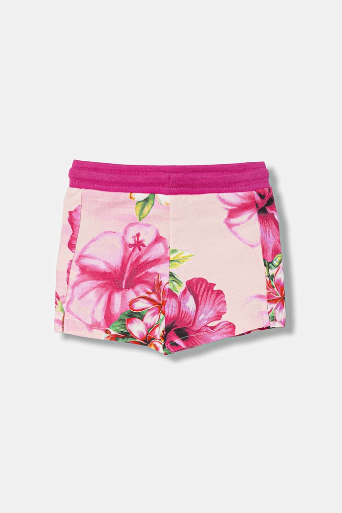 Guess szorty bawełniane dziecięce K6GD00.KA6R4.PPY2.M różowy SS26