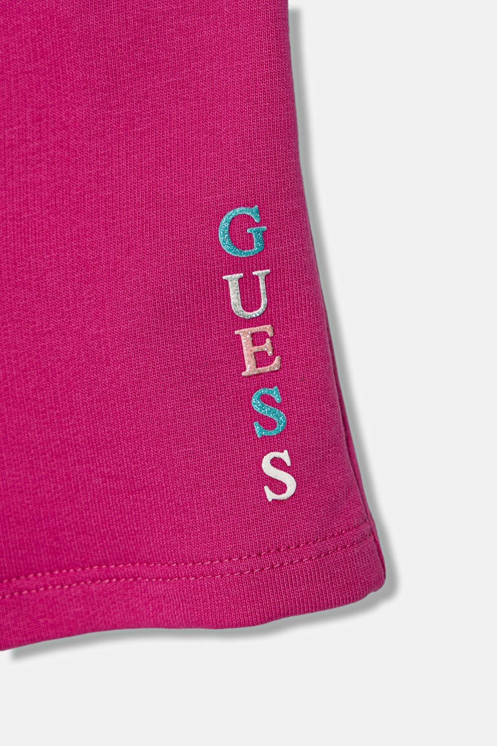 Fete Guess pantaloni scurți din bumbac pentru copii K6GD03.KA6R4.PPY2.M roz