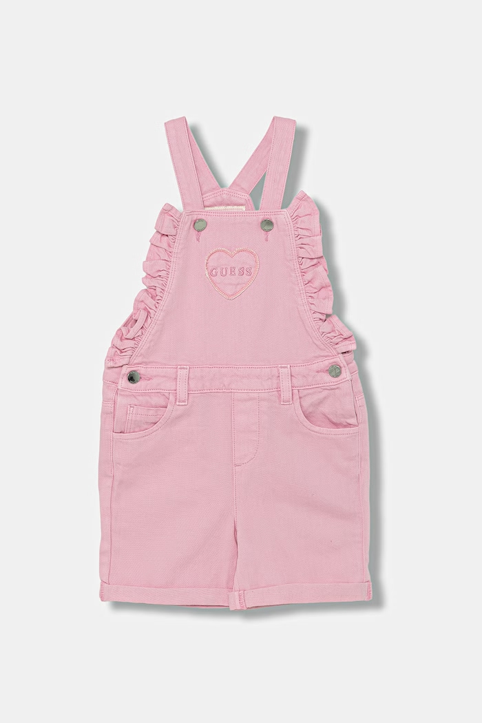 Guess salopetă de blugi pentru copii roz K6GK13.WR510.PPY2.M