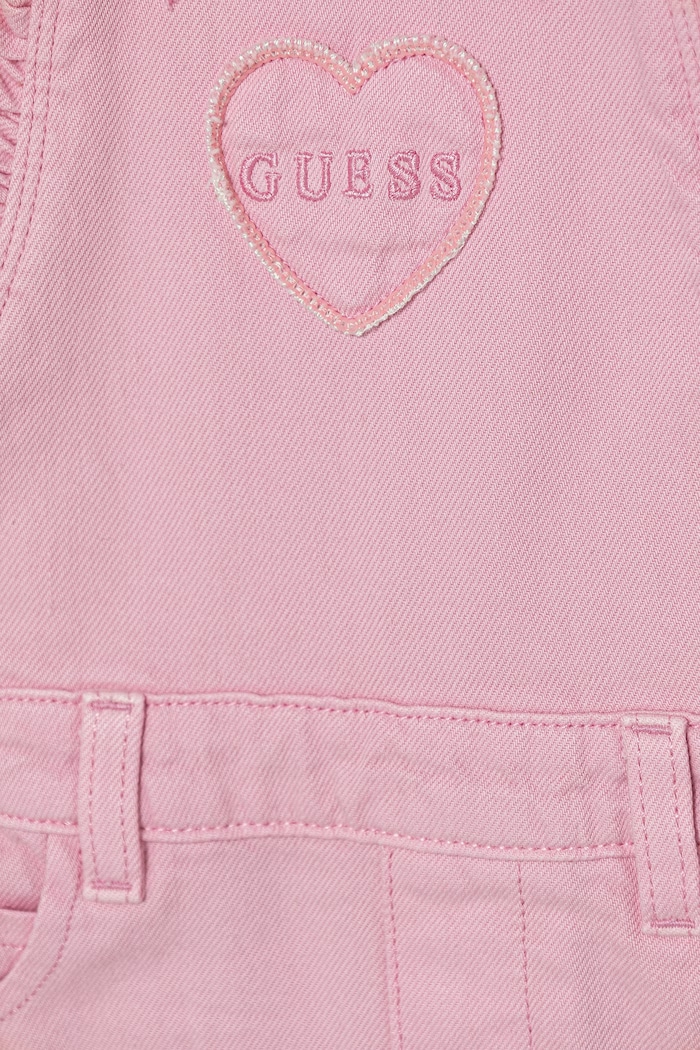Fete Guess salopetă de blugi pentru copii K6GK13.WR510.PPY2.M roz