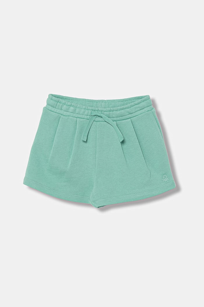 United Colors of Benetton pantaloni scurți de trening pentru copii, din bumbac turcoaz 3J70G901R.P.Stagionale