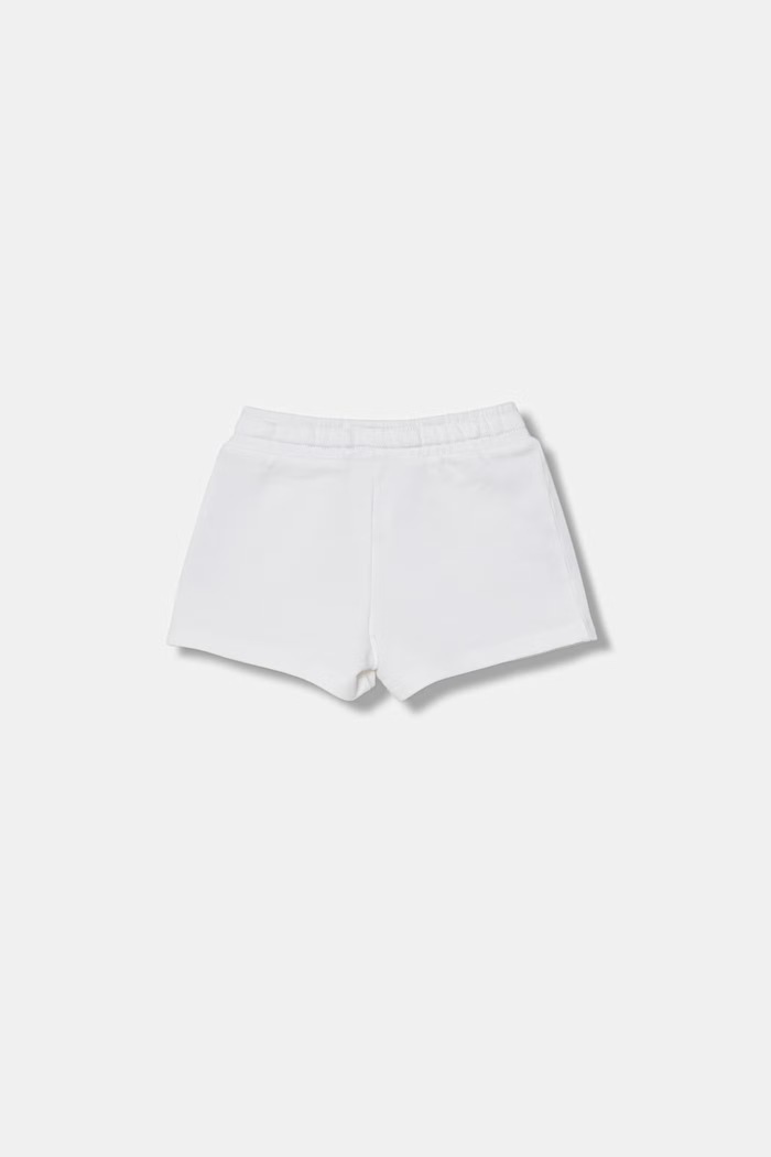 Detské bavlnené teplákové šortky United Colors of Benetton 3J70G901R.P.Riproposto biela SS26