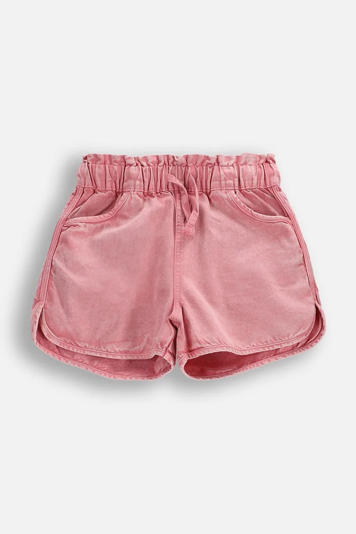 Coccodrillo szorty dziecięce jeansowe różowy WC6123202CJG