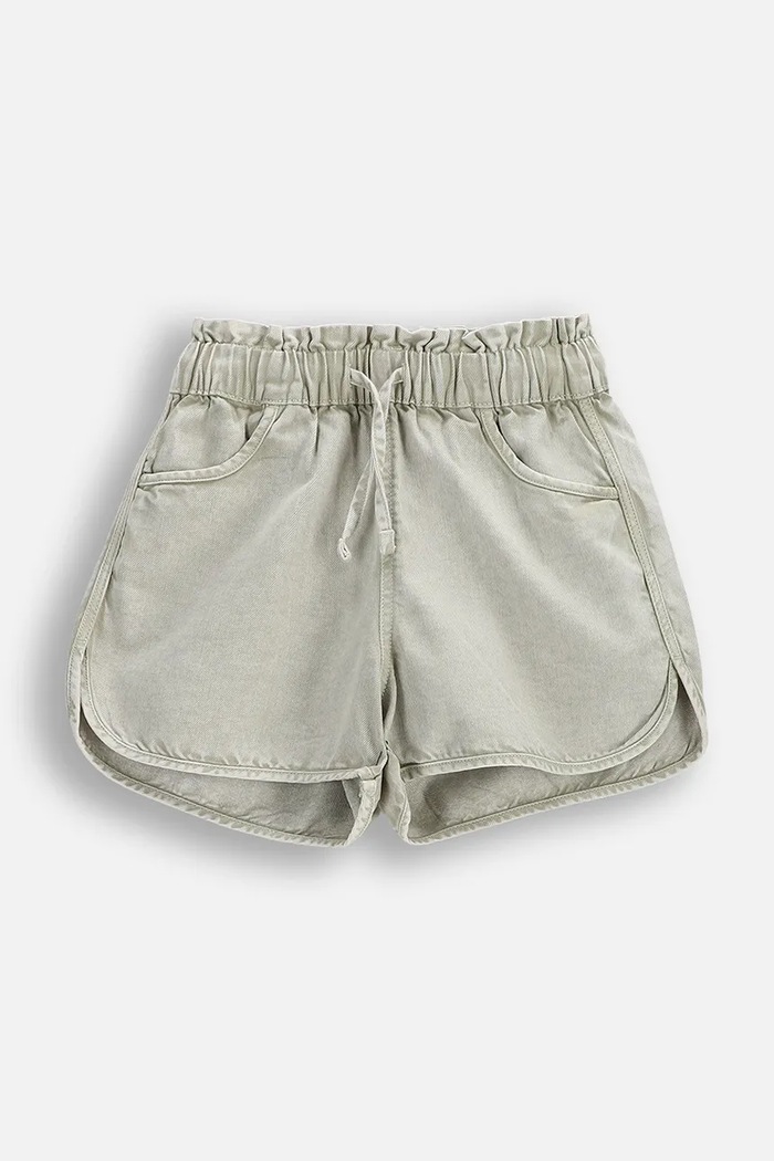 Coccodrillo pantaloni scurți pentru copii, din denim albastru WC6123202CJG
