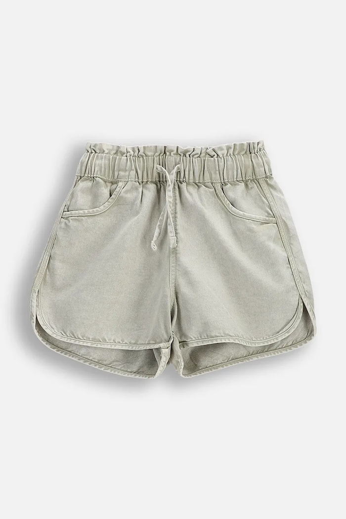 Coccodrillo pantaloni scurți pentru copii, din denim albastru WC6123202CJG