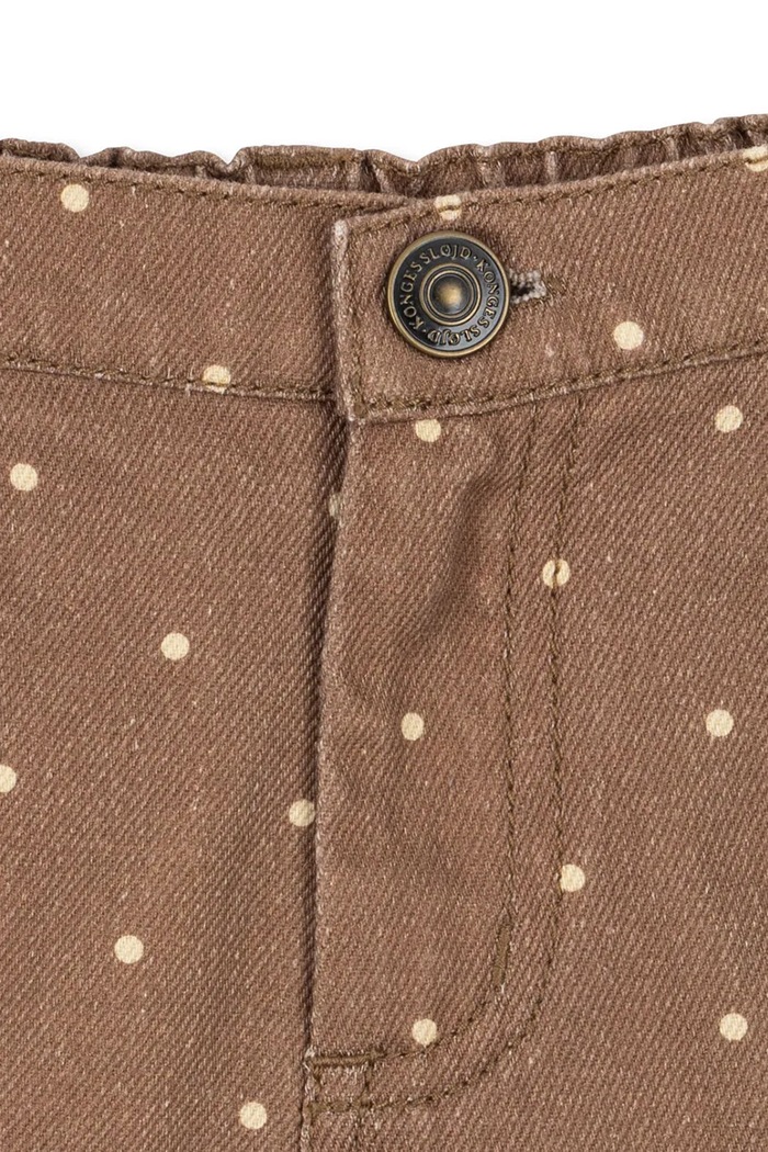 Konges Sløjd pantaloni scurți pentru copii, din bumbac MAGOT SHORTS GOTS KS105463.PPY2 maro
