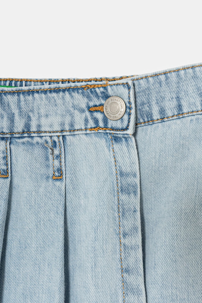 Dziewczynka United Colors of Benetton spódnicospodnie dziecięce jeansowe 4AD6C904Z.G.seasonal niebieski