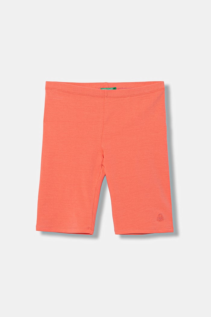 United Colors of Benetton látkové šortky detské bavlnené s elastanom oranžová 3MT1C901D.G.season.PPY2
