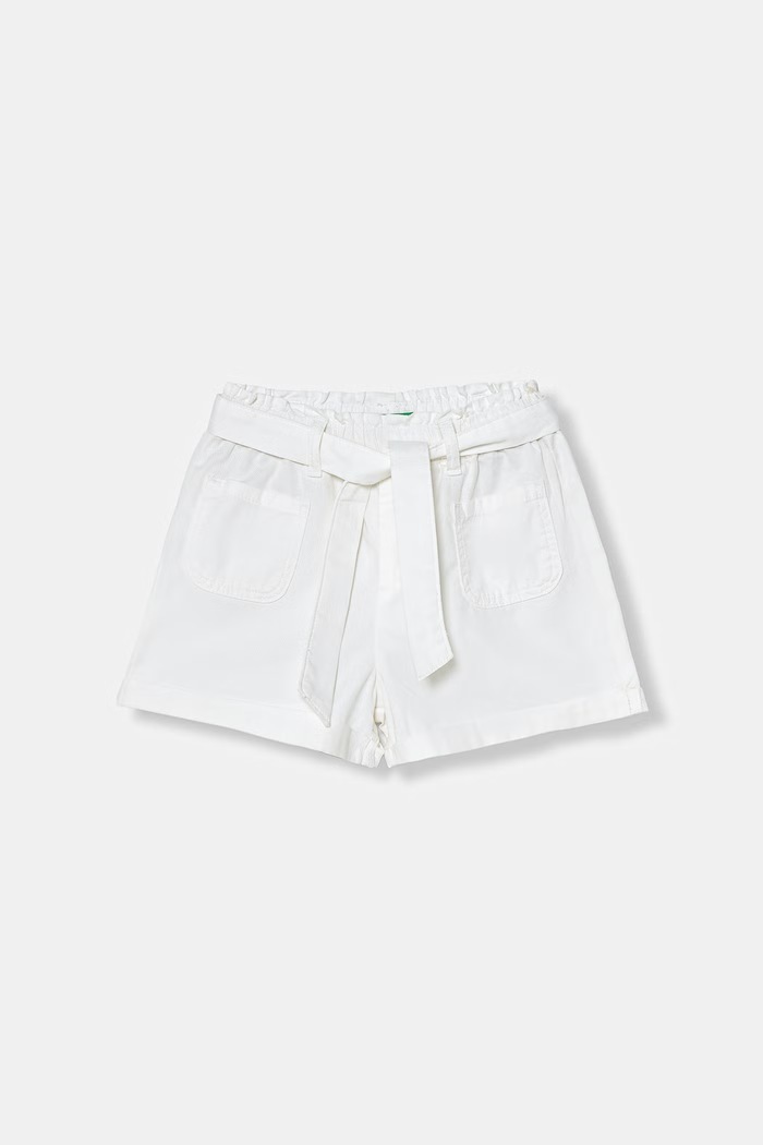 United Colors of Benetton szorty dziecięce bawełniane biały 47RGG903H.P.seasonal
