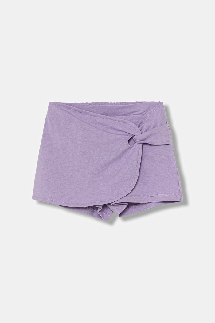 United Colors of Benetton szorty dresowe dziecięce bawełniane fioletowy 3MI5G9028.P.seasonal