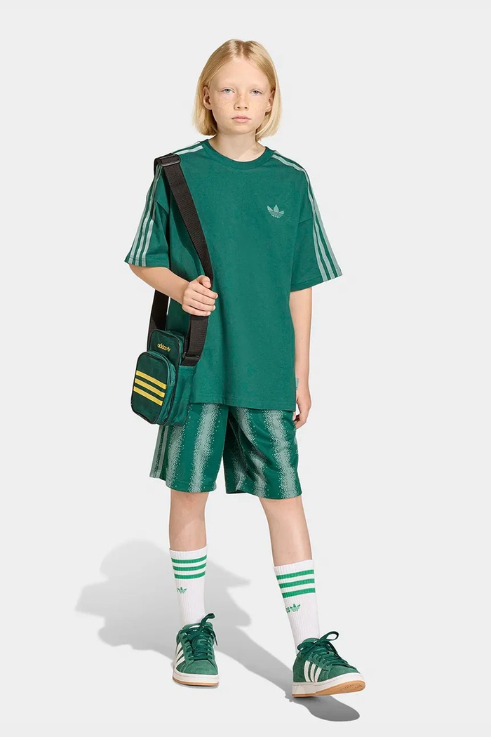 Detské krátke nohavice adidas Originals zelená KE2758