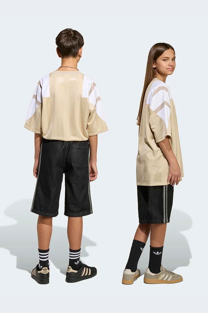 Chlapec Detské rifľové krátke nohavice adidas Originals KE2972 čierna