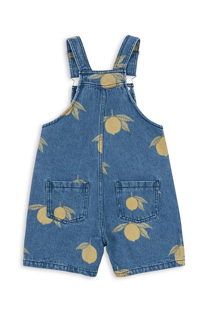 Chlapec Detské rifľové nohavice na traky Konges Sløjd MAGOT OVERALLS GOTS KS104972.PPY2 tmavomodrá