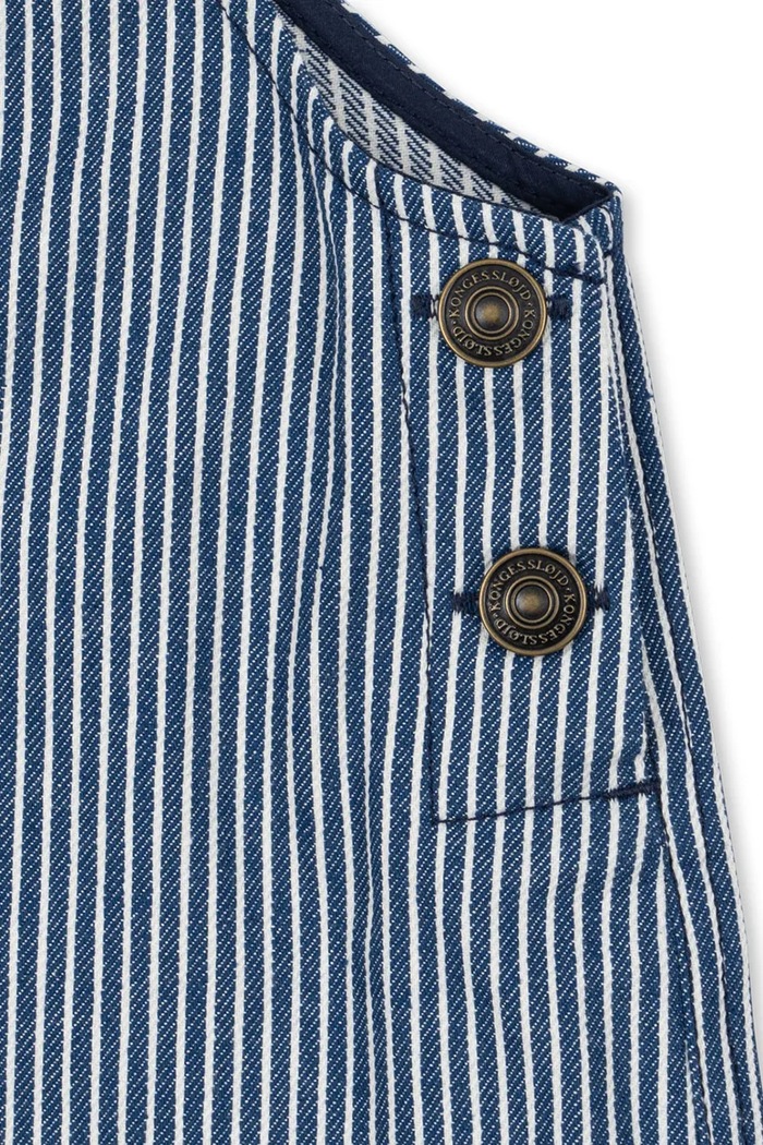 Detské nohavice na traky Konges Sløjd LUC OVERALLS GOTS KS104956.PPY2 modrá