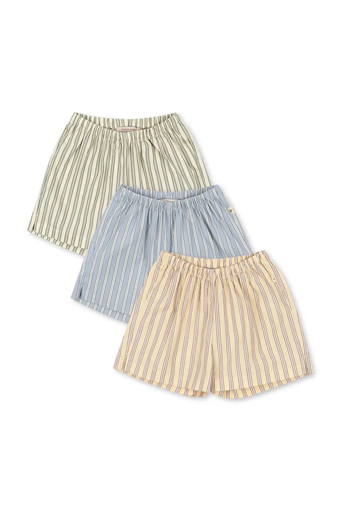 Konges Sløjd detské bavlnené šortky 3 pak AZUR SHORTS GOTS viacfarebná KS104608.PPY2