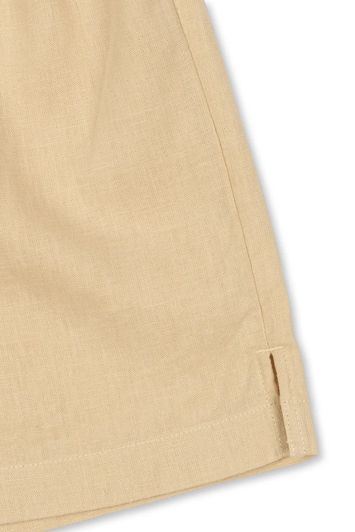Konges Sløjd detské ľanové šortky FRANZEN LINEN SHORTS KS104828.PPY2 béžová