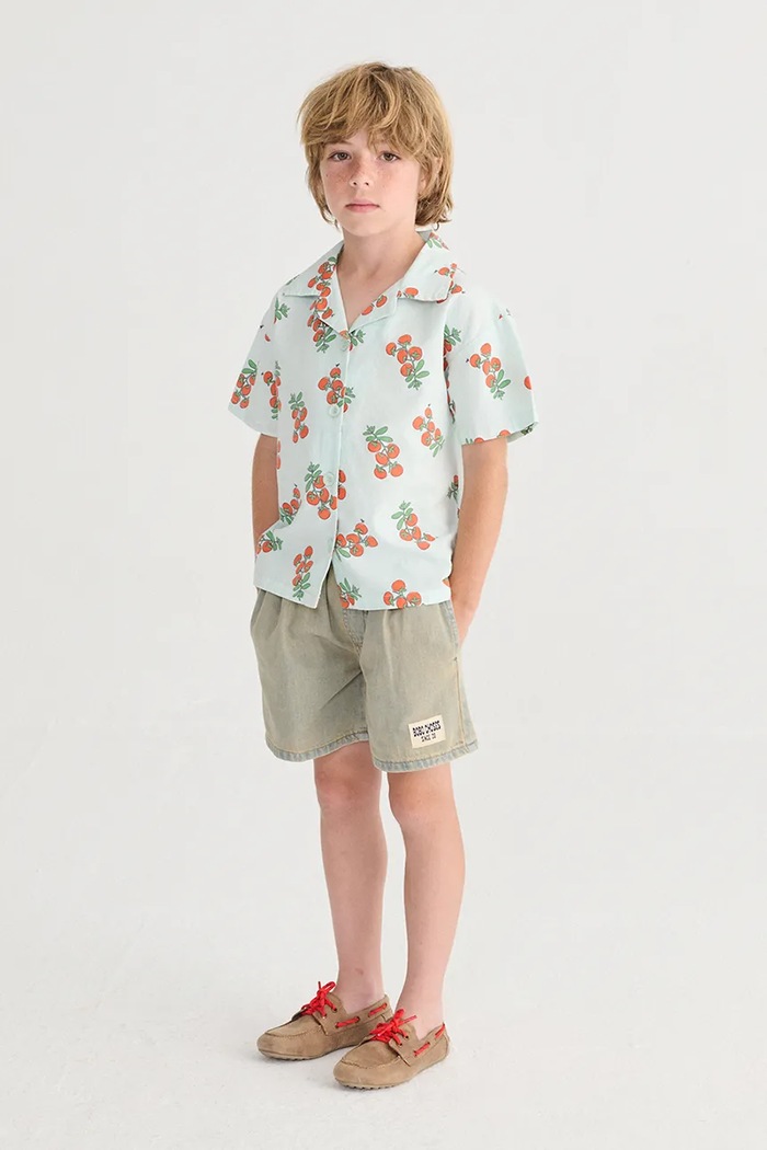 Παιδικό βαμβακερό σορτς Bobo Choses Bobo Choses Since 09 casual μπλε 126AC073