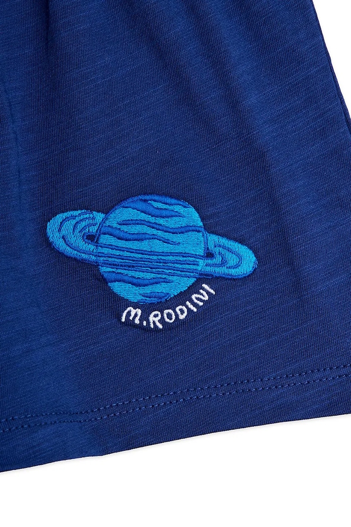 Băieți Mini Rodini pantaloni scurți din bumbac pentru copii Planet 26230125 albastru