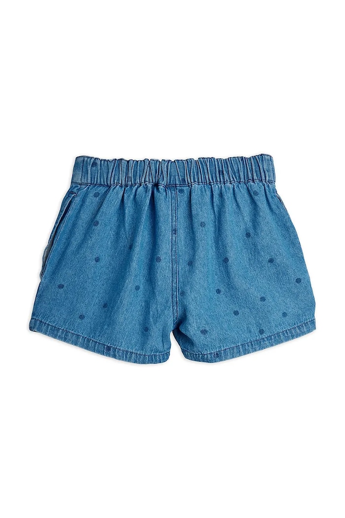 Mini Rodini pantaloni scurți din denim pentru copii denim dots 26230152 albastru SS26