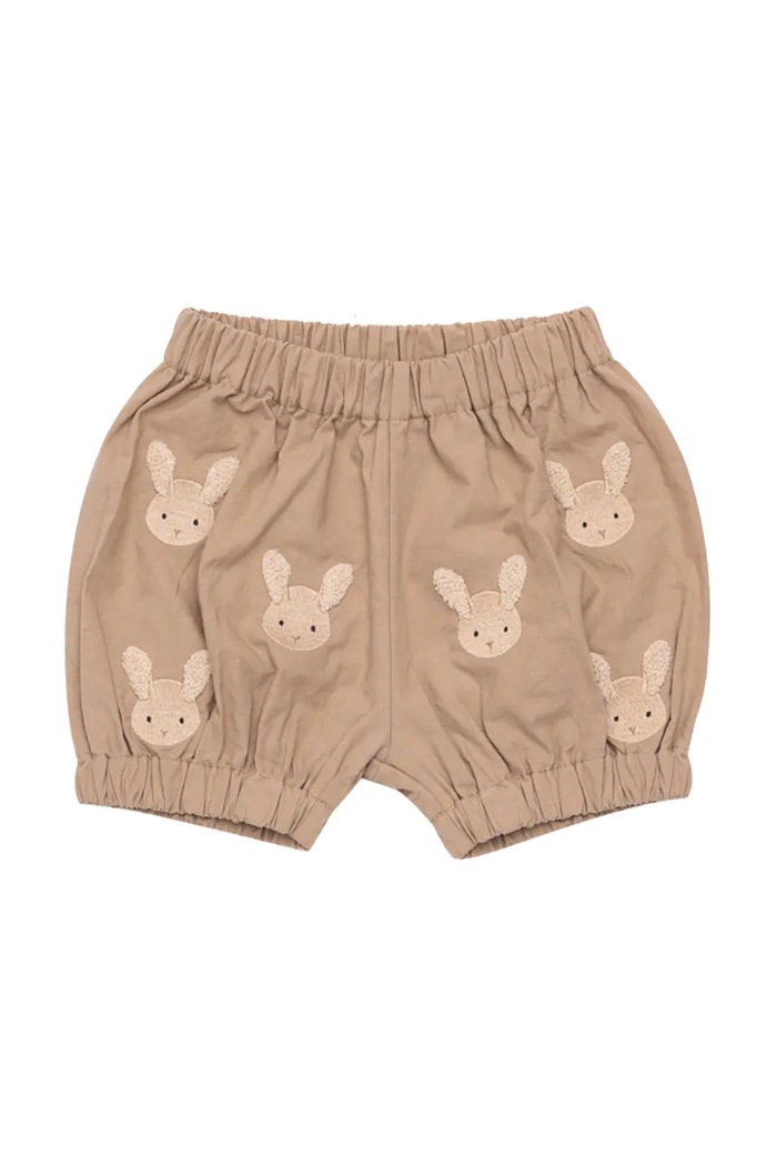 Donsje szorty bawełniane niemowlęce Carson Bloomers Fluffy Bunnies 3029808 beżowy SS26