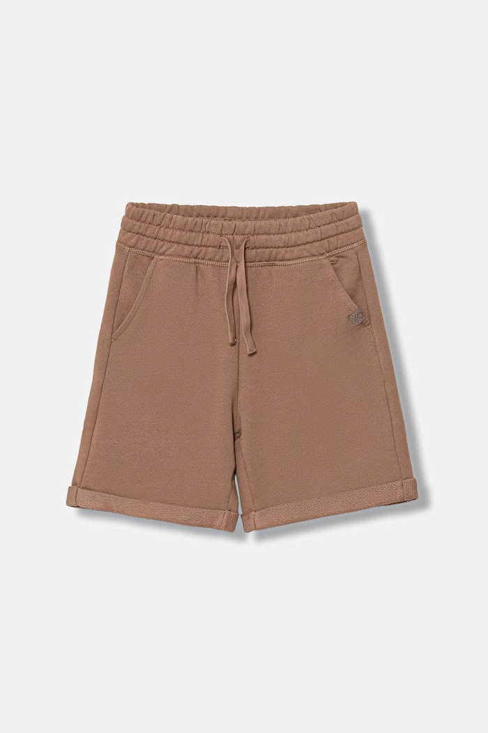United Colors of Benetton szorty dziecięce bawełniane brązowy 3J68C901G.G.Stagionale