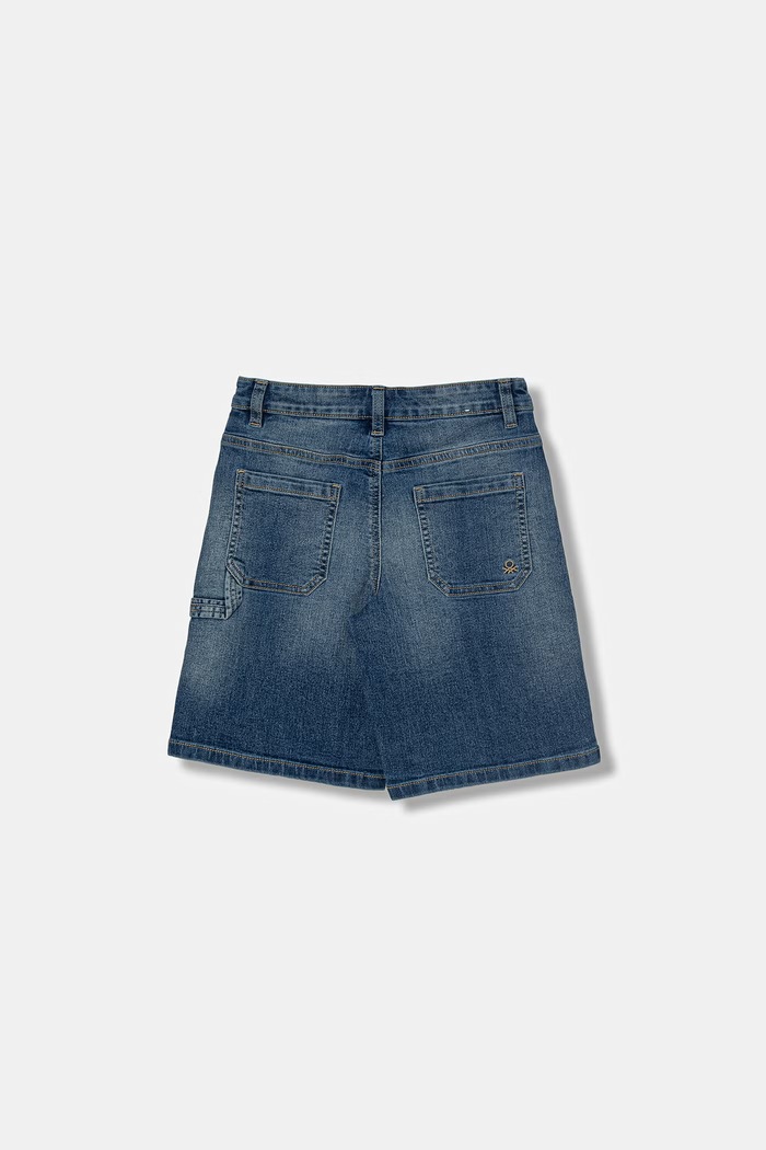 United Colors of Benetton kratke hlače otroške denim 4PORC903I.G.Riproposto mornarsko modra SS26