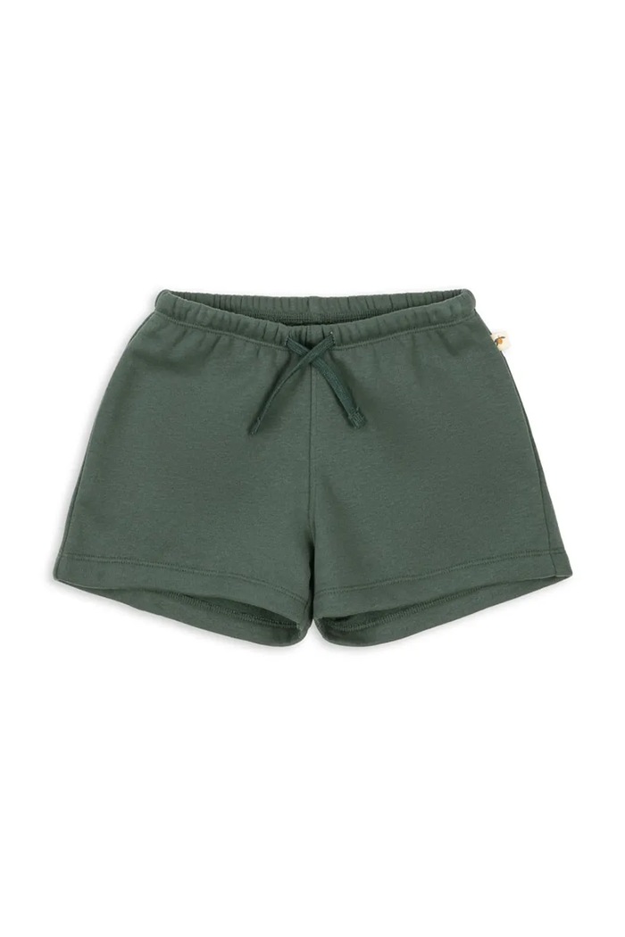 Konges Sløjd pantaloni scurți de trening pentru copii, cu bumbac LOU SWEAT SHORTS OCS verde KS105452.PPY2