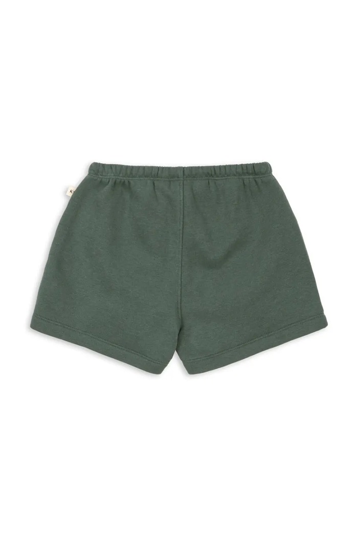 Konges Sløjd pantaloni scurți de trening pentru copii, cu bumbac LOU SWEAT SHORTS OCS KS105452.PPY2 verde SS26