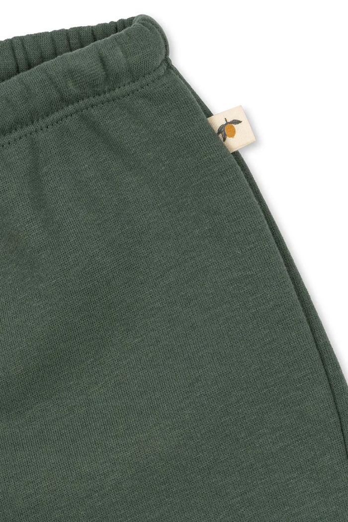 Băieți Konges Sløjd pantaloni scurți de trening pentru copii, cu bumbac LOU SWEAT SHORTS OCS KS105452.PPY2 verde