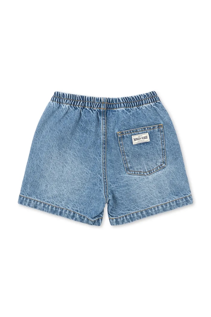 Konges Sløjd pantaloni scurți pentru copii, din denim MAGOT DENIM SHORTS GOTS KS105462.PPY2 bleumarin SS26