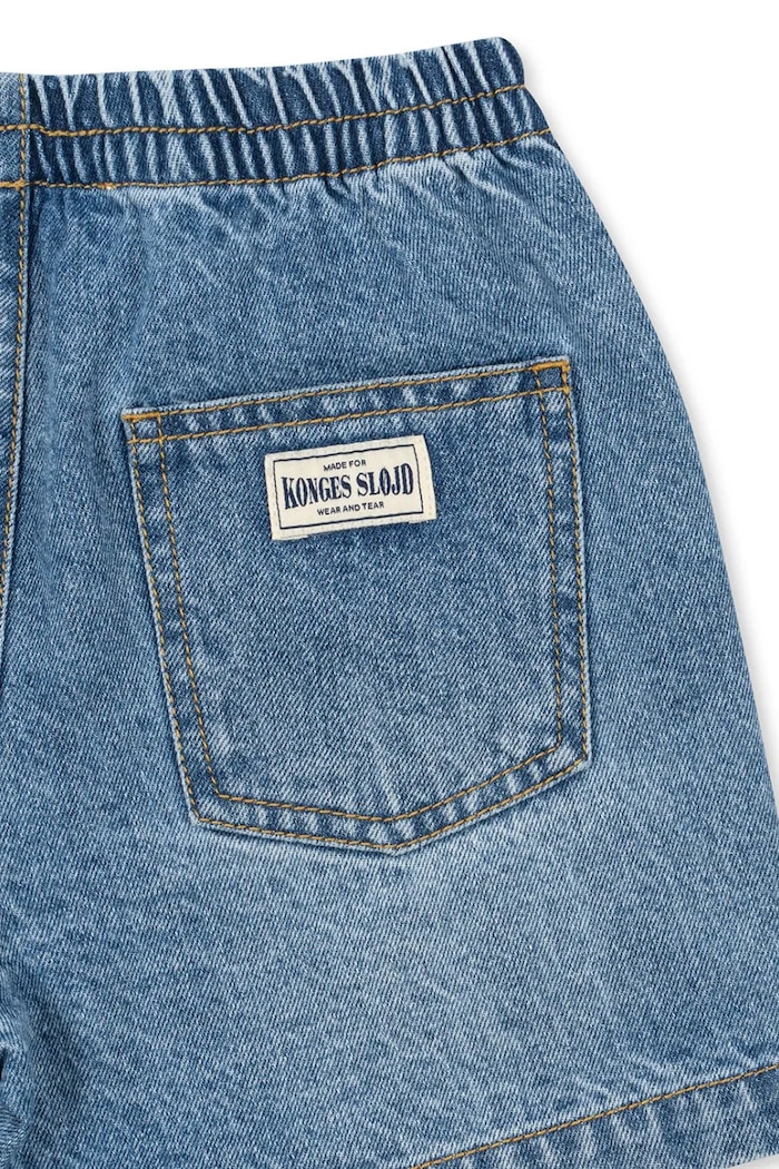 Băieți Konges Sløjd pantaloni scurți pentru copii, din denim MAGOT DENIM SHORTS GOTS KS105462.PPY2 bleumarin