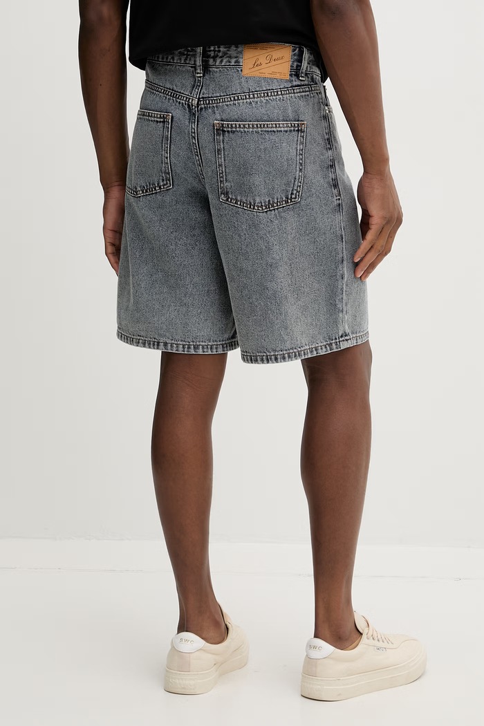 Îmbrăcăminte Les Deux pantaloni scurți pentru bărbați, din denim Ryder 1001445 albastru