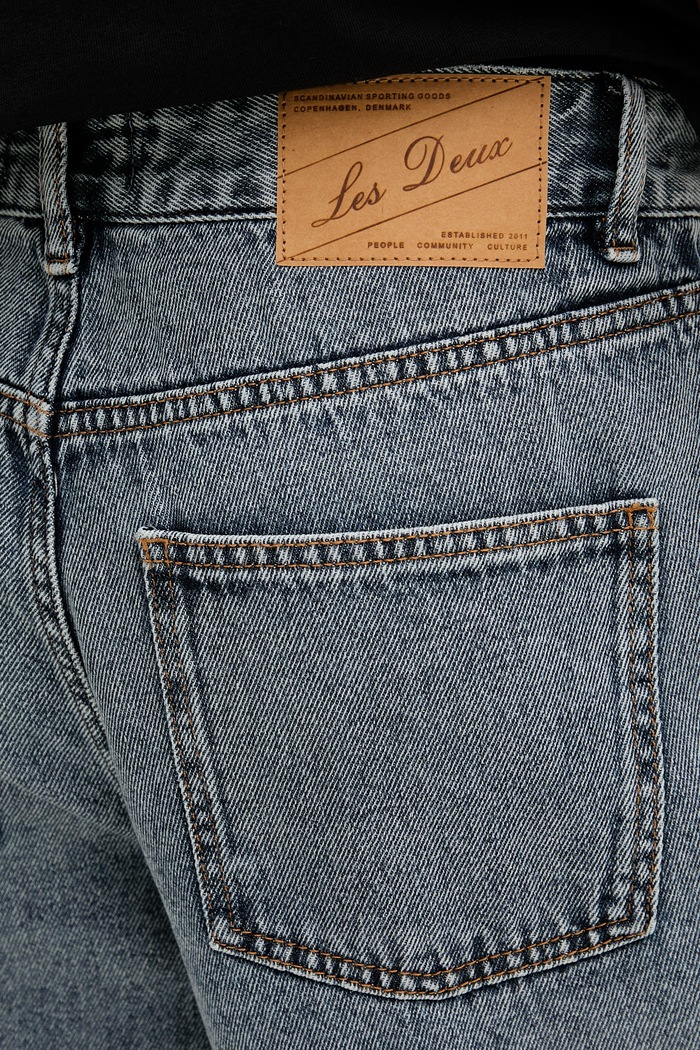 Les Deux pantaloni scurți pentru bărbați, din denim Ryder albastru 1001445