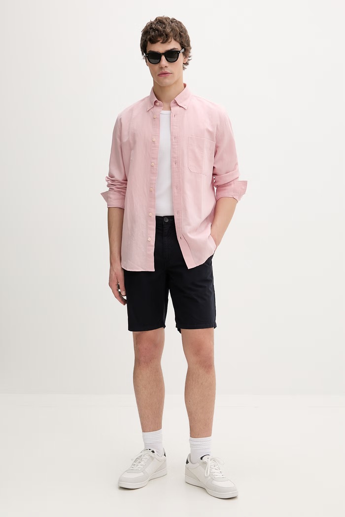 PS Paul Smith pantaloni scurți pentru bărbați din bumbac M2R.035R.V21477 bleumarin SS26