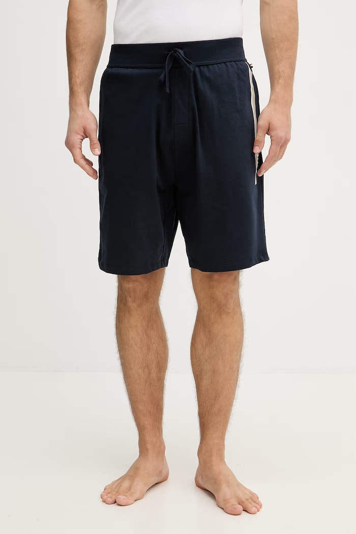 BOSS teplákové šortky pánské bavlněné Authentic Shorts námořnická modř 50554778