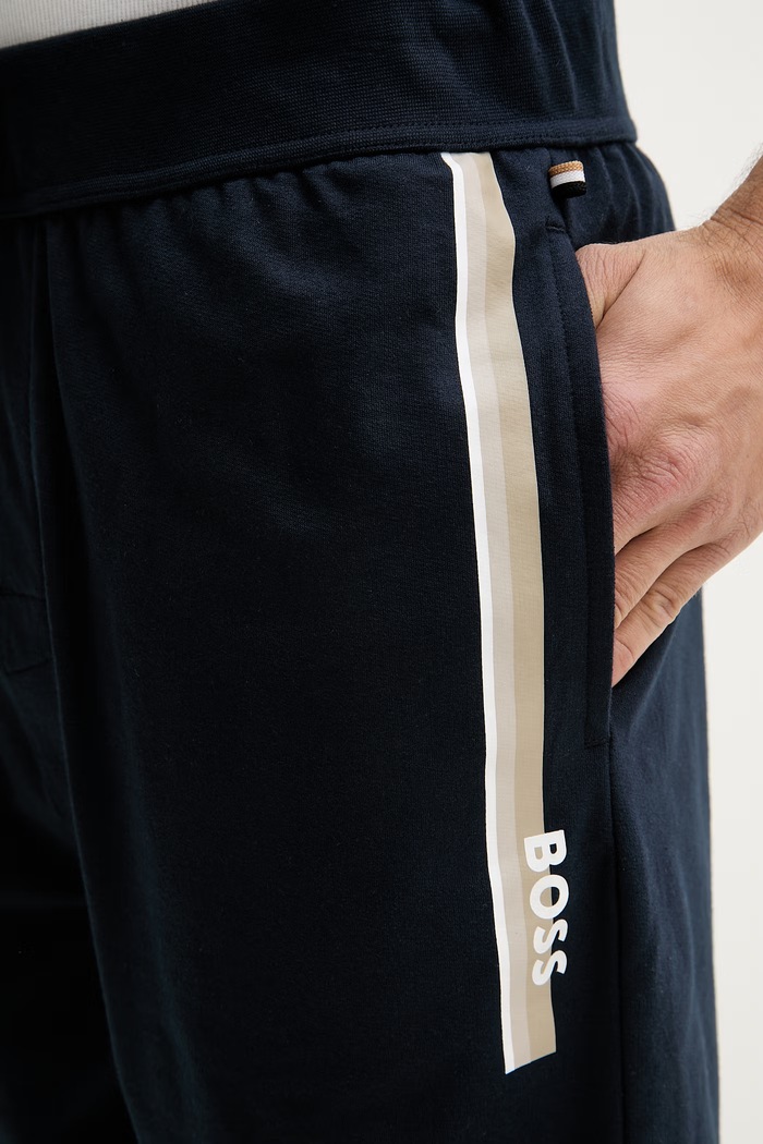 BOSS teplákové šortky pánské bavlněné Authentic Shorts námořnická modř 50554778