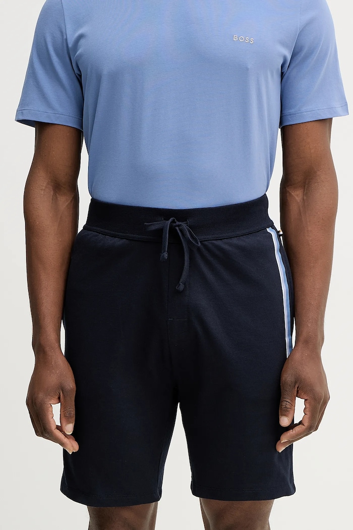 BOSS σορτς επίσημα Ανδρικά βαμβακερά Authentic Shorts βαμβάκι σκούρο μπλε 50554778