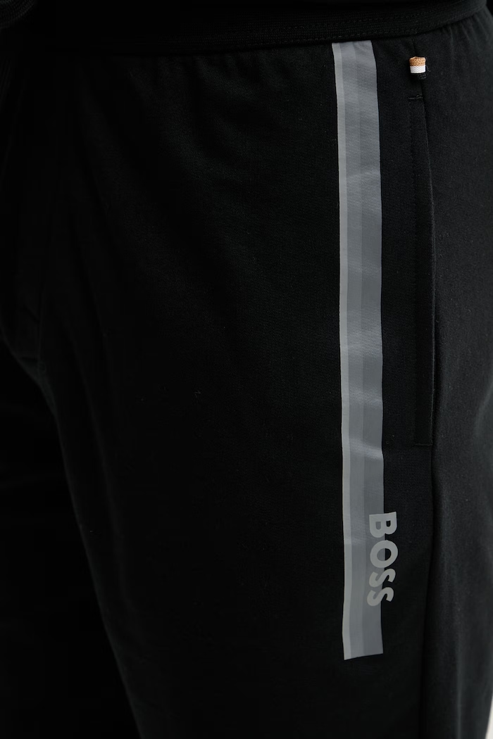 BOSS teplákové šortky pánské bavlněné Authentic Shorts černá 50554778