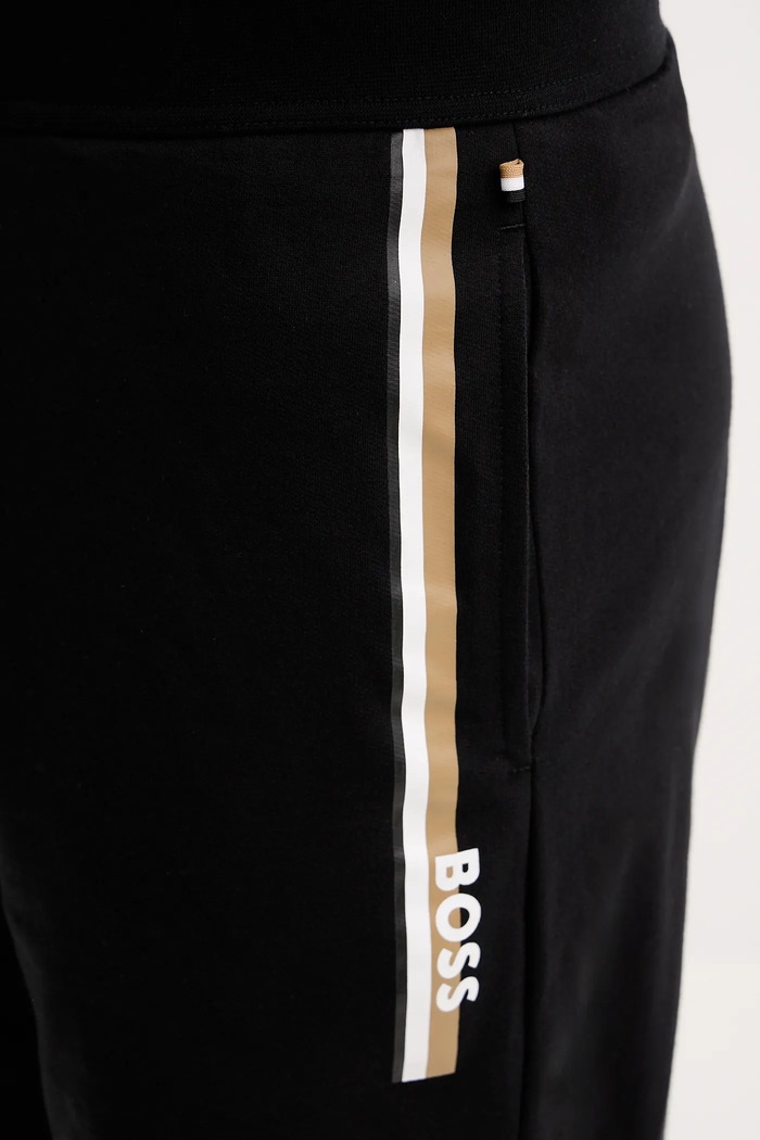 BOSS melegítő férfi pamut Authentic Shorts fekete 50554778