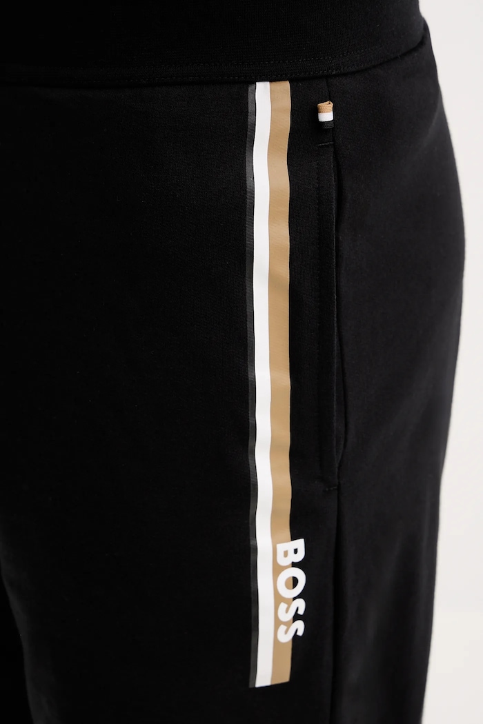 BOSS melegítő férfi pamut Authentic Shorts fekete 50554778