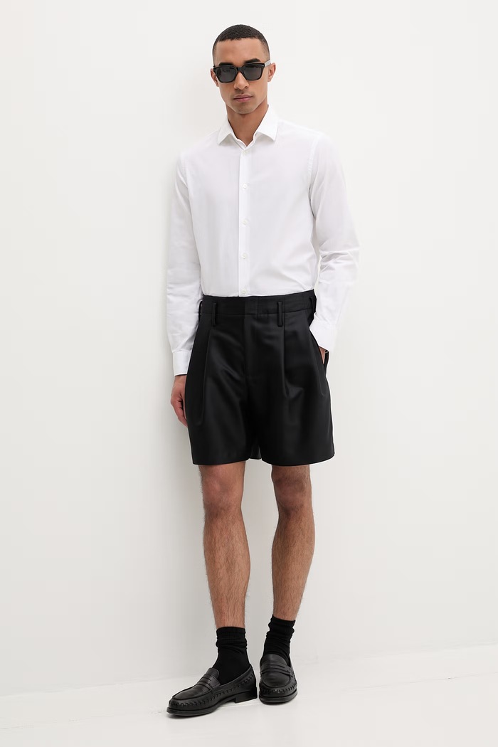 Kenzo šortky pánske s vlnou FG55SH3029FA čierna SS26