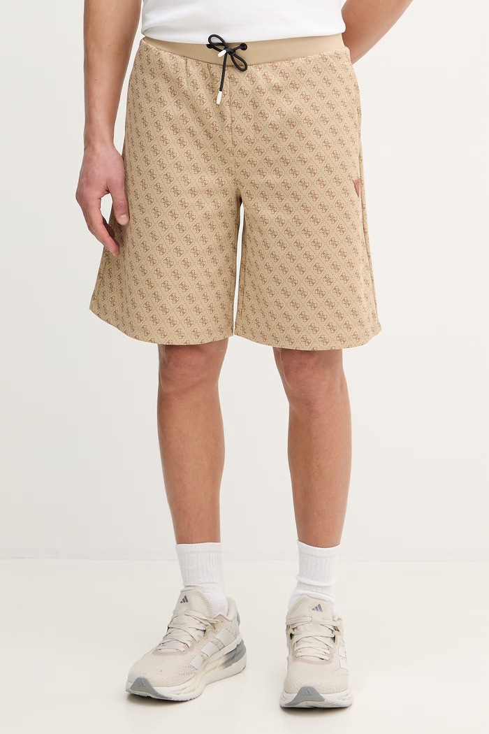 Kraťasy Guess KORBIN pletenina béžová Z4YD03.K7122