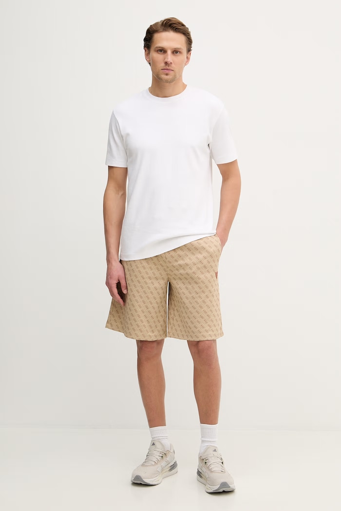 Kraťasy Guess KORBIN Z4YD03.K7122 béžová SS26