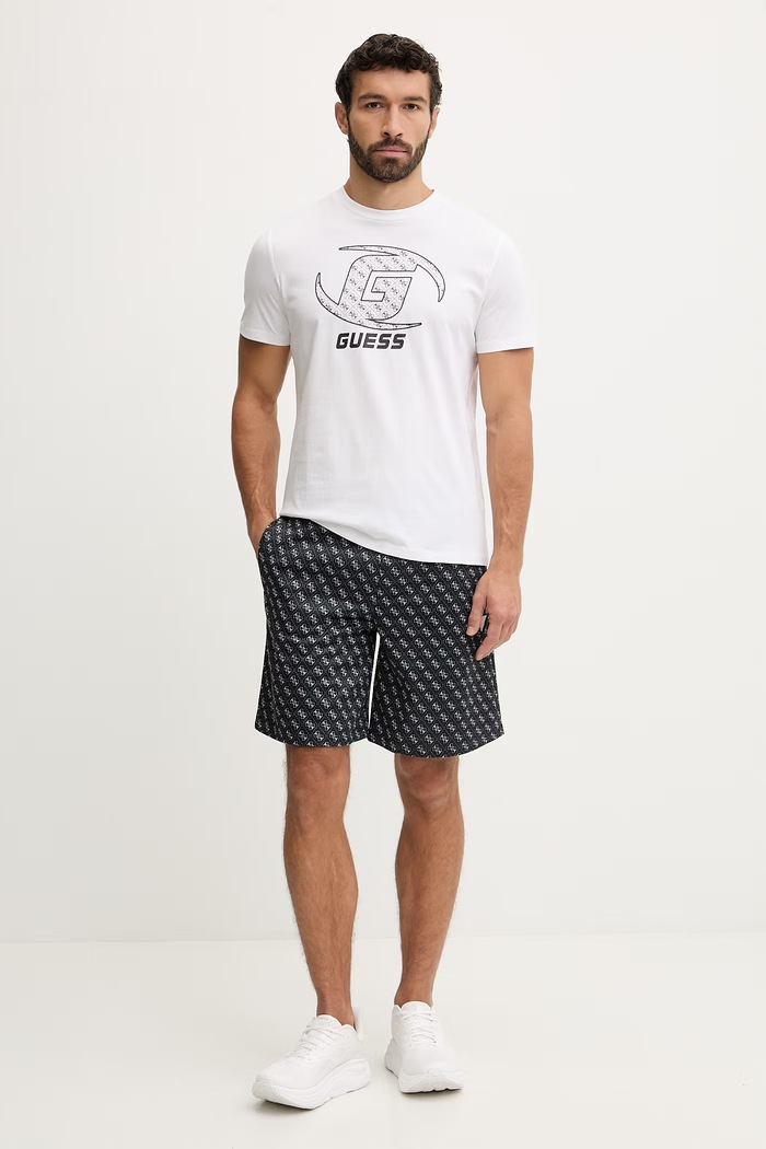 Guess pantaloncini KORBIN Z4YD03.K7122 nero SS26