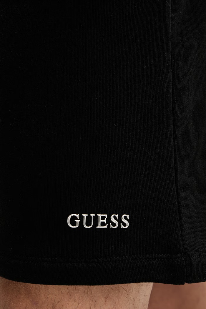 Guess pantaloni scurți MARZIO negru Z6RD06.KAIJ1