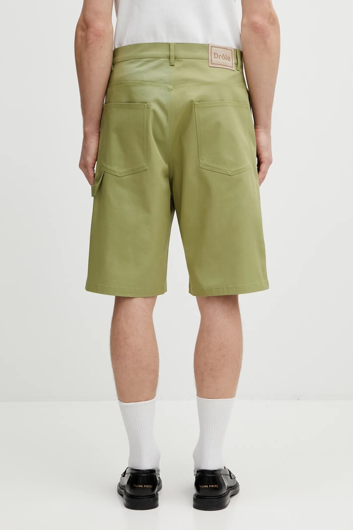 Одежда Шорты Drôle de Monsieur Short Baggy J.BS167.CO214.OL зелёный