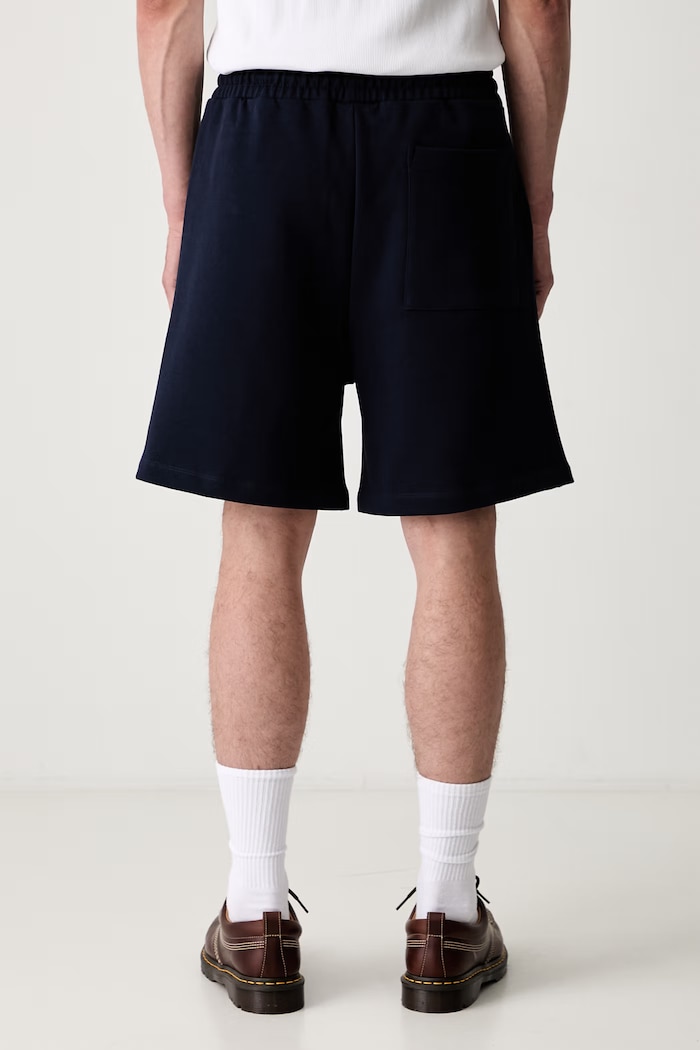 Одежда Drôle de Monsieur Slogan Rose спортивные шорты из хлопка для мужчин J.BS180.CO127.NY тёмно-синий
